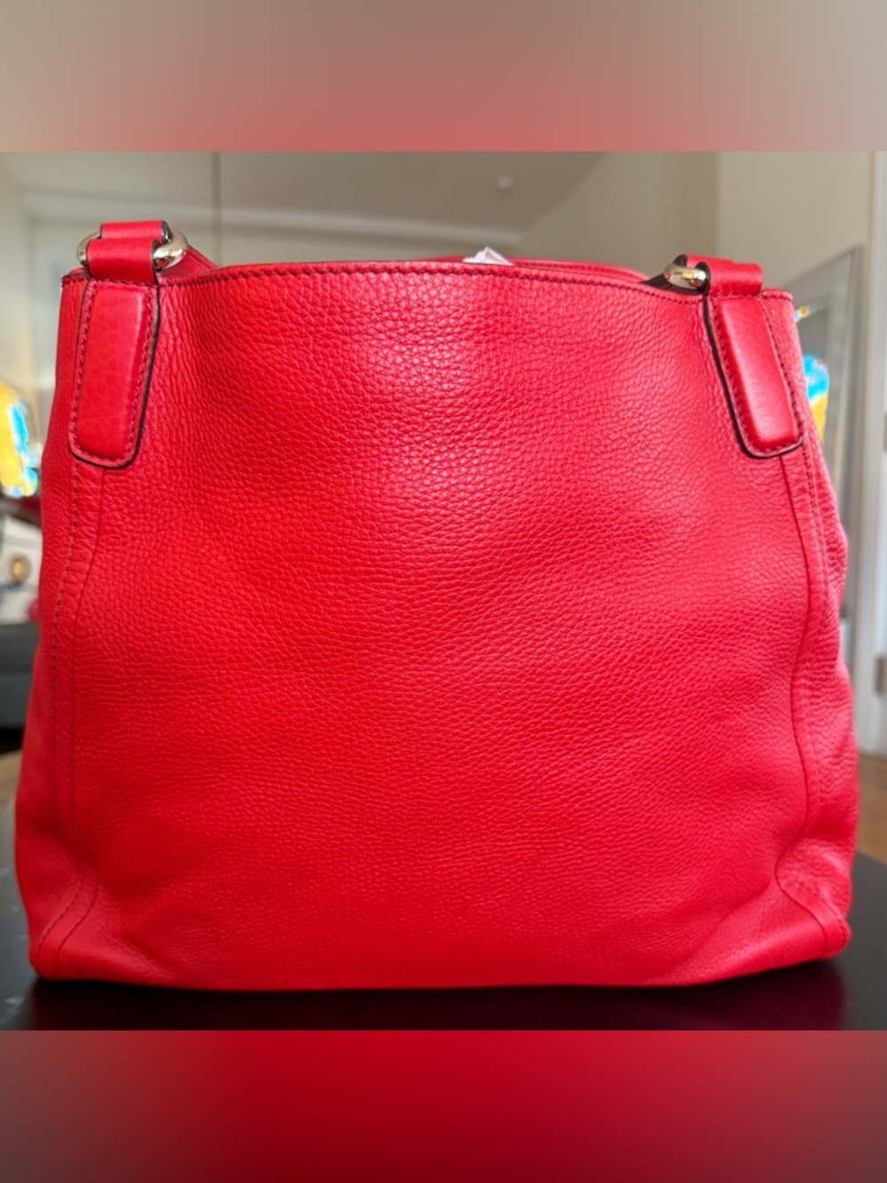 Gucci Red Leather Soho Bag with Embossed GG - Picture 2 of 12